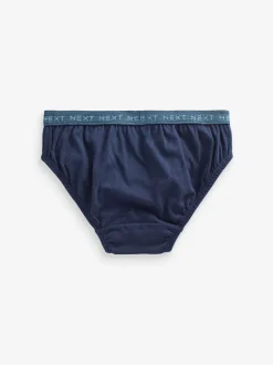 Next Taille bleue en jacquard - Slip en coton 100% 5 Paquet (1.5-16ans) Clearance