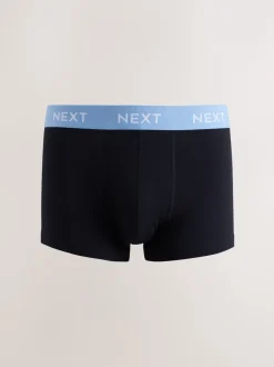 Next - Boxers hipsters riches en coton mélangé Taille bleue/verte/jaune Sale