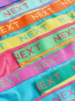 Next Tailles bleu marine vif/orange - Lot de 10 - Boxer en coton riche