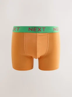 Next Tailles bleu marine vif/orange - Lot de 10 - Boxer en coton riche