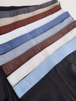 Next - Coupe standard - Caleçon A-Front 10 Pack Tailles noires/marron Hot