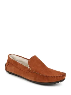 Jones Bootmaker Tan - Chaussons Zain en daim Outlet