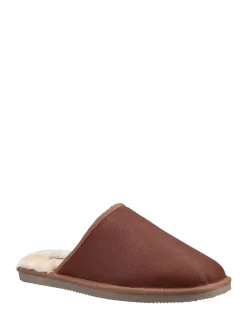 Hush Puppies Tan foncé - Chaussons Coady en cuir Best