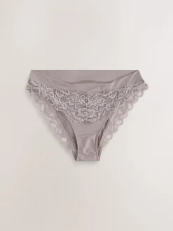 Next Taupe (Taupe) - Culotte haute Ultimate Comfort à dos en dentelle Clearance