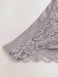 Next Taupe (Taupe) - Culotte haute Ultimate Comfort à dos en dentelle Clearance