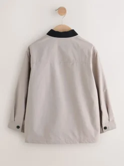 Next Taupe (Taupe) - Ensemble Bomber Veste-chemise et T-shirt 2 pièces (3mois-7ans) Outlet