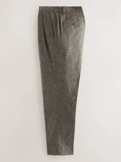 Next Taupe (Taupe) - Pantalon Nova Fides élégant texturé en laine à coupe fuselée coupe classique Hot