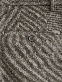 Next Taupe (Taupe) - Pantalon Nova Fides élégant texturé en laine à coupe fuselée coupe classique Hot