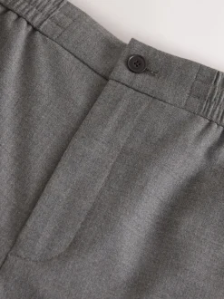 Next Taupe (Taupe) - Pantalons Habillé texturés à taille élastiquée en laine Sale
