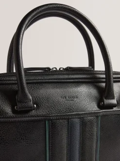 Ted Baker Sac à documents en PU à rayures Kenriik Outlet