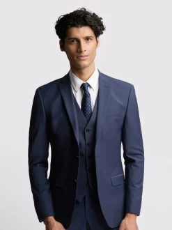 Ted Baker Tailoring Premium Panama Bleu Slim Costume Veste Sale