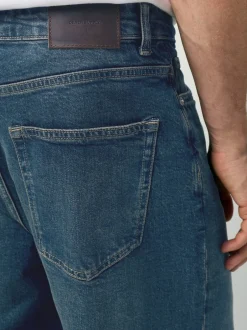 Next - Coupe ample - délavé vintage Denim Jeans Teinte foncée New