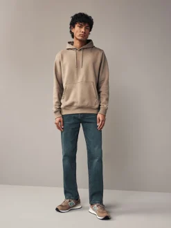 Next Teinte moyenne - - extensible Denim Jeans Ajustement droit Outlet