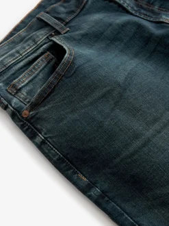 Next Teinte moyenne - - extensible Denim Jeans Ajustement droit Outlet