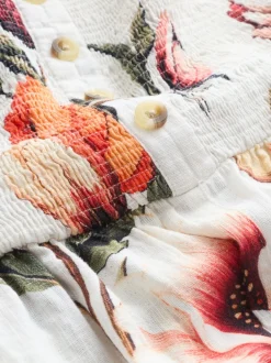 Next Terrain blanc - Combinaison bandeau en lin New