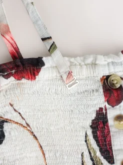 Next Terrain blanc - Combinaison bandeau en lin New