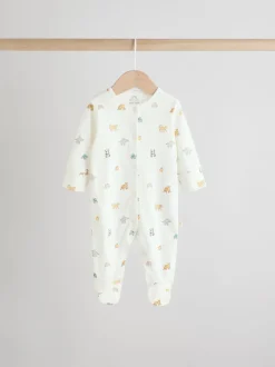 Next Terrain blanc - Paquet de combinaisons de nuit 3 (0-2ans) Outlet