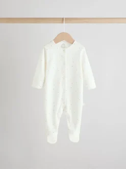 Next Terrain blanc - Paquet de combinaisons de nuit 3 (0-2ans) Outlet