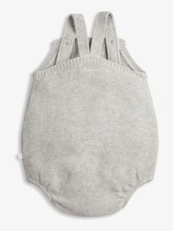 The Little Tailor Barboteuse grise en tricot 100% coton pour Bébé Clearance