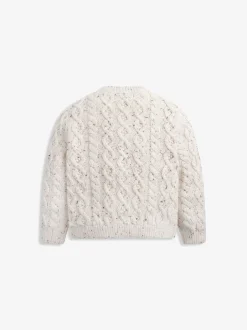 The Little Tailor Cardigan Bébé en Coton Torsadé Nature Best