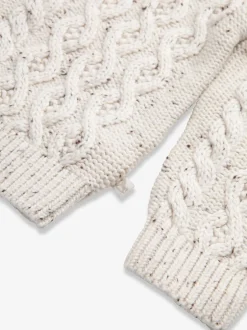 The Little Tailor Cardigan Bébé en Coton Torsadé Nature Best