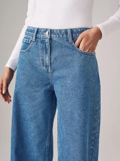 The Set Lot de 2 Denim Jean à jambe large 100% coton Clearance