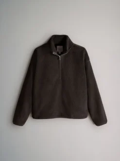 The Set lot de 2 pulls zippés à col cheminée en peau lainée 1/4 New