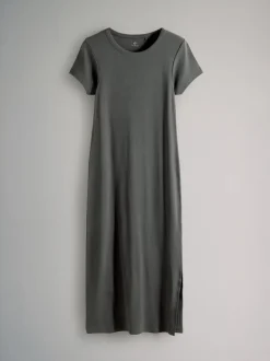 The Set lot de 3 robes mi-longues côtelées à manches courtes Discount