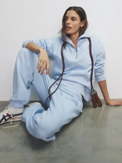 The Set lot de 3 Sweat-shirts côtelés à col cheminée et demi-zippé Online