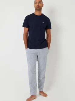 Threadbare Ensemble Pyjama Haut Manches Courtes et Pantalons Rayures Clearance