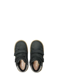 Toezone Grayson Garçons Nubuck Cuir Rip Tape Noir Bottes New