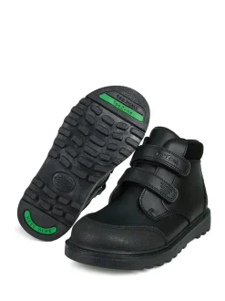 Toezone Levi Garçons Rip Tape Noir Ankle Bottes with Toe Bumper Sale