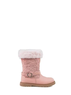 Toezone Lumi Faux Fur Zip Cœur Buckle Bottes Best