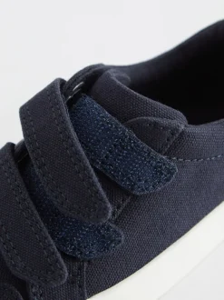 Next Toile bleue - Baskets à deux lanières à fermeture tactile Best