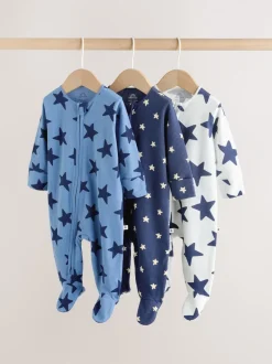 Next Étoile de marine - Lot de 3 dors-bien bébé à fermeture éclair bidirectionnelle (0-2ans)