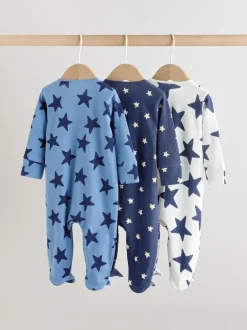 Next Étoile de marine - Lot de 3 dors-bien bébé à fermeture éclair bidirectionnelle (0-2ans)