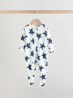 Next Étoile de marine - Lot de 3 dors-bien bébé à fermeture éclair bidirectionnelle (0-2ans)