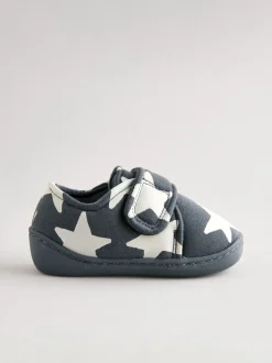 Next Étoile grise - Chaussons à fermeture scratch et semelles cuvette Sale
