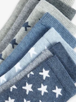 Next - Paquet de chaussettes en coton riche 7 Étoiles bleues Online