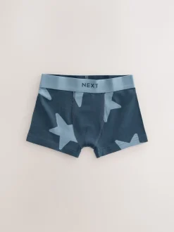 Next - Lot de 10 boxers (1.5-16ans) Étoiles et rayures bleues New