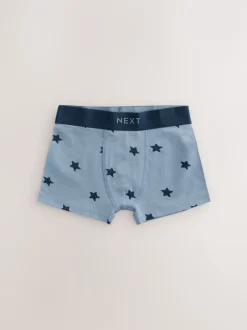 Next - Lot de 10 boxers (1.5-16ans) Étoiles et rayures bleues New