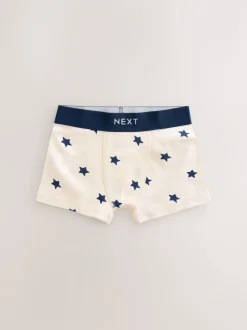 Next - Lot de 10 boxers (1.5-16ans) Étoiles et rayures bleues New