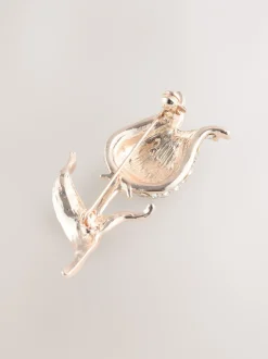 Next Ton d'or de rose - Broche rose scintillant Best