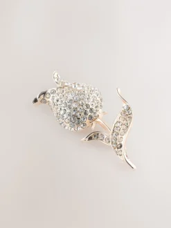 Next Ton d'or de rose - Broche rose scintillant Best