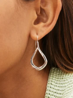 Next Tonalité argentée - Boucles d'oreilles Tear Drop