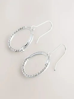 Next Tonalité argentée - Boucles d’oreilles cercle ouvert avec détail scintillant