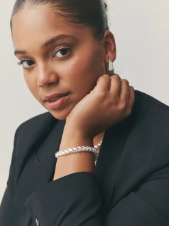 Next Tonalité argentée - Bracelet chaîne lisse Best