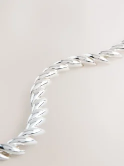 Next Tonalité argentée - Bracelet chaîne lisse Best