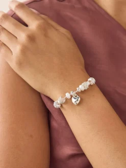 Next Tonalité argentée - Bracelet pully à perles perles effet maïs soufflé effet perle Online