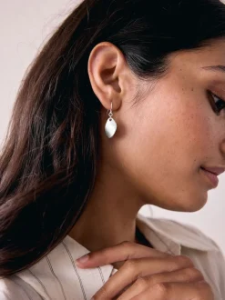 Next Tonalité argentée - Pendants d'oreilles pétales